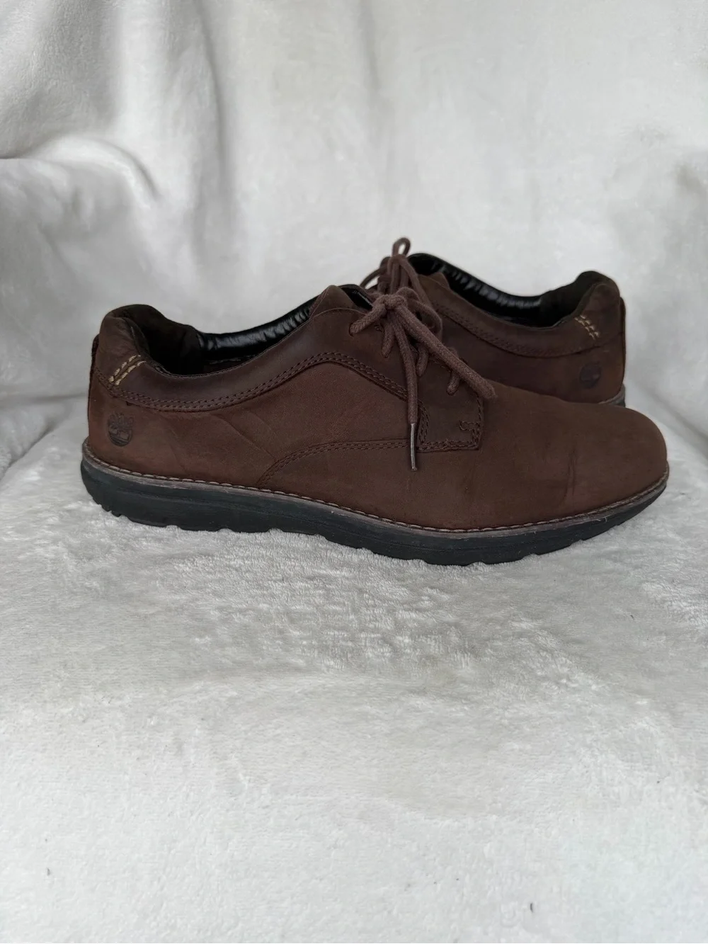 Timberland Men’s Brown Leather Oxford Shoes – Size 8.5W